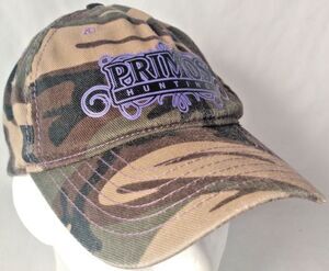 Primos Hunting Camo & Purple Adjustable Strapback Hat/Cap-EXCELLENT!